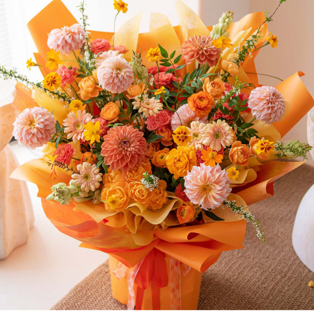The Florist Supply Shop - 高級フラワーパッケージ用紙 防水ブーケラップ素材 ギフト装飾用品 韓国の花屋向け 無地カラー