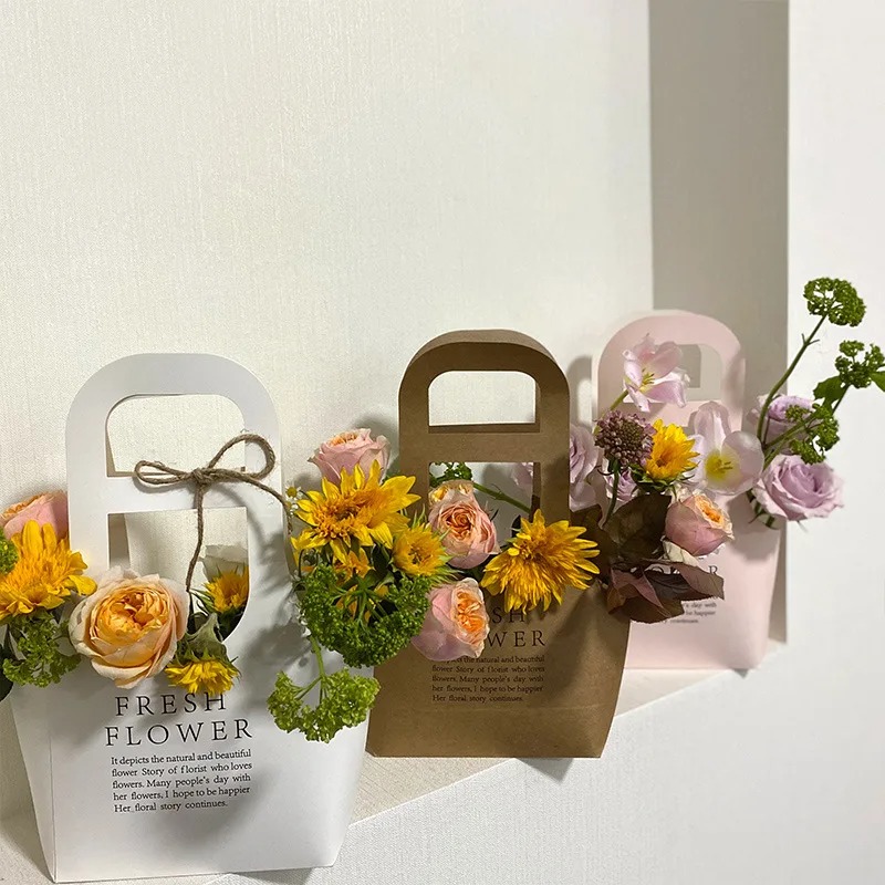 10-40 個フリーサイズクラフト紙フラワーバッグ防水通気デ - Flower Wrap Kraft のレビューと価格