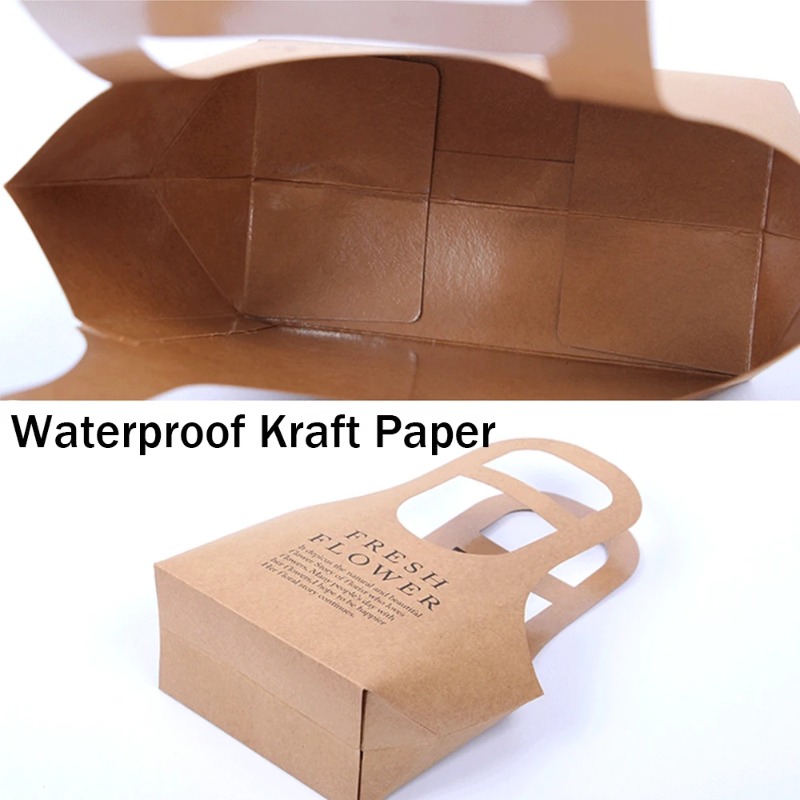 10-40 個フリーサイズクラフト紙フラワーバッグ防水通気デ - Flower Wrap Kraft のレビューと価格