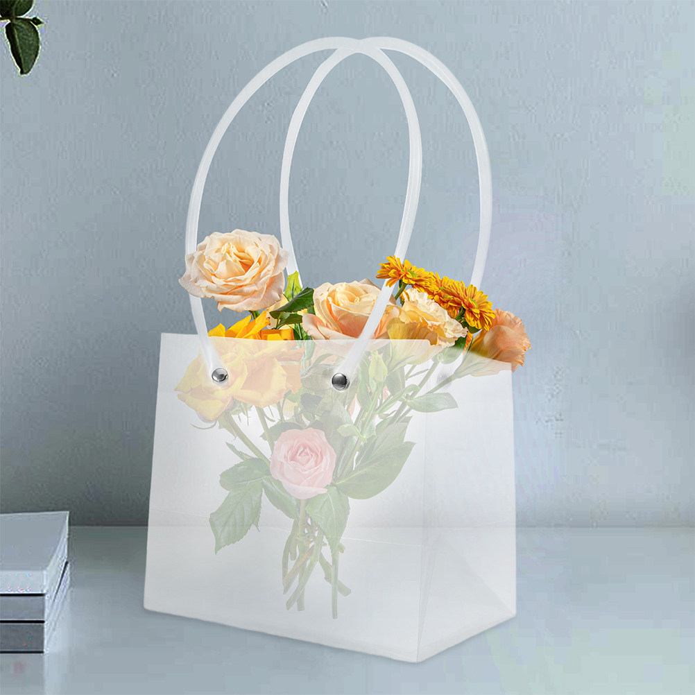 16個入り透明フラワーブーケギフトバッグ、ダブルハンドル付き - The Florist Supply Shop のレビューと価格