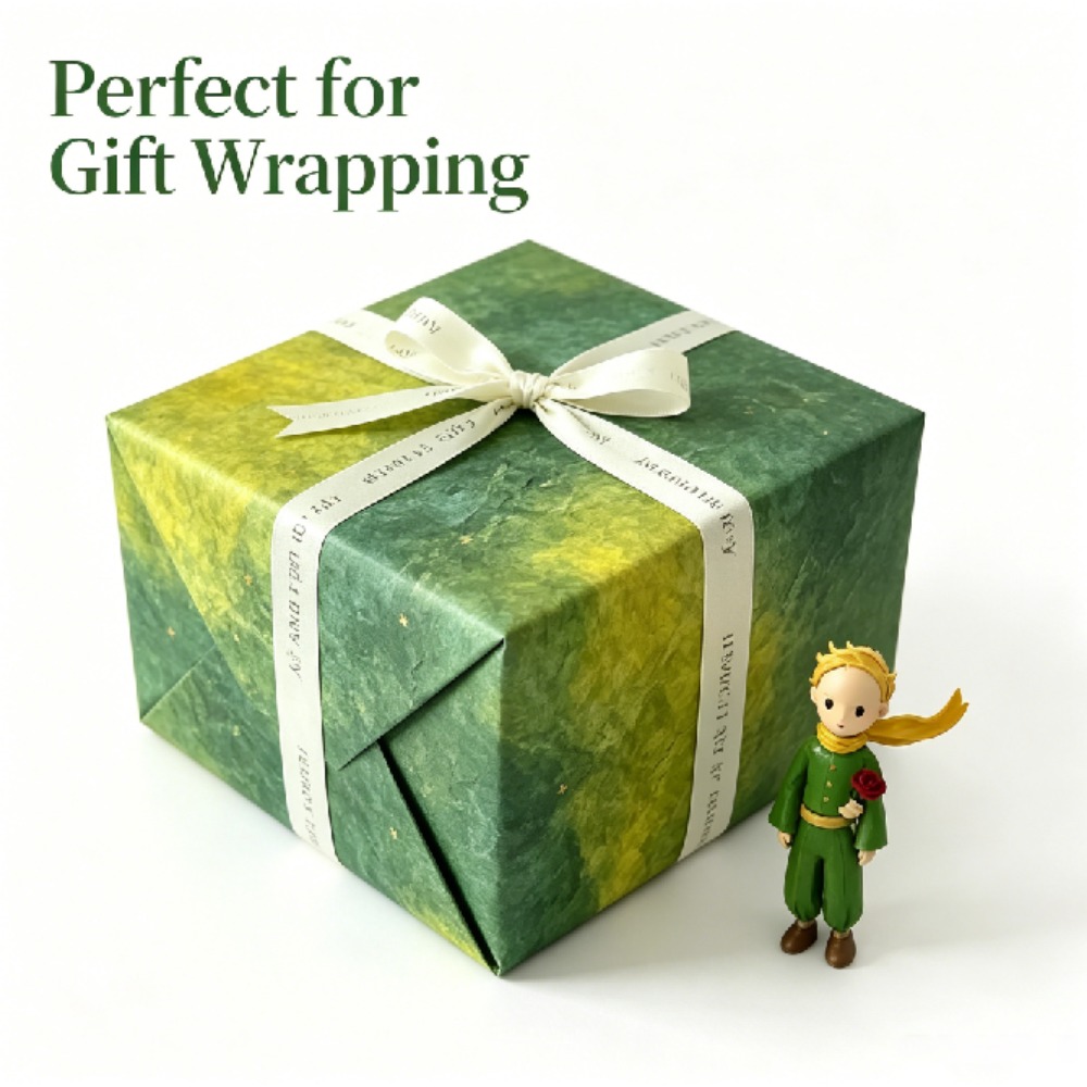 春のグラデーショングリーンクラフト花柄包装紙DIYギフトブー - Flower Wrap Kraft のレビューと価格