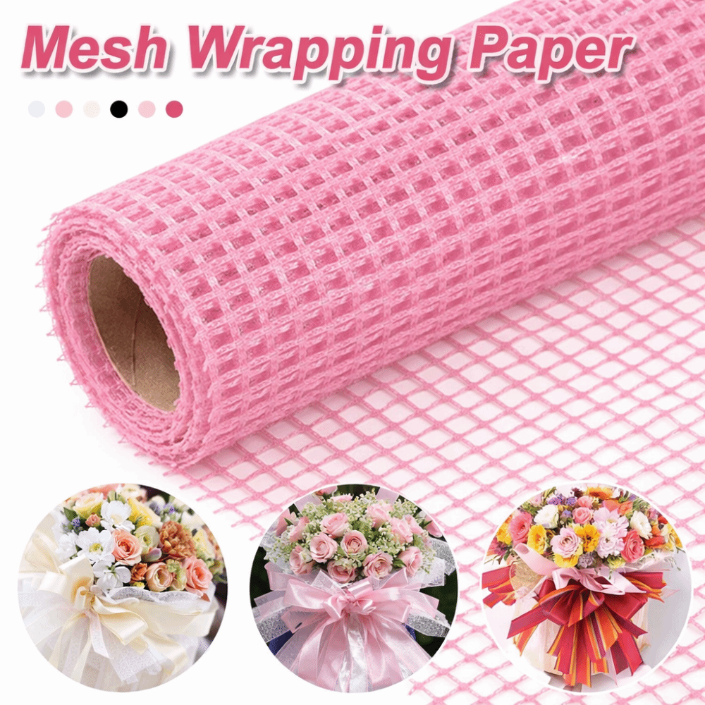 幅50cmの生花用包装紙 DIYハードヤーンメッシュ包装紙  - Flower Wrap Kraft のレビューと価格