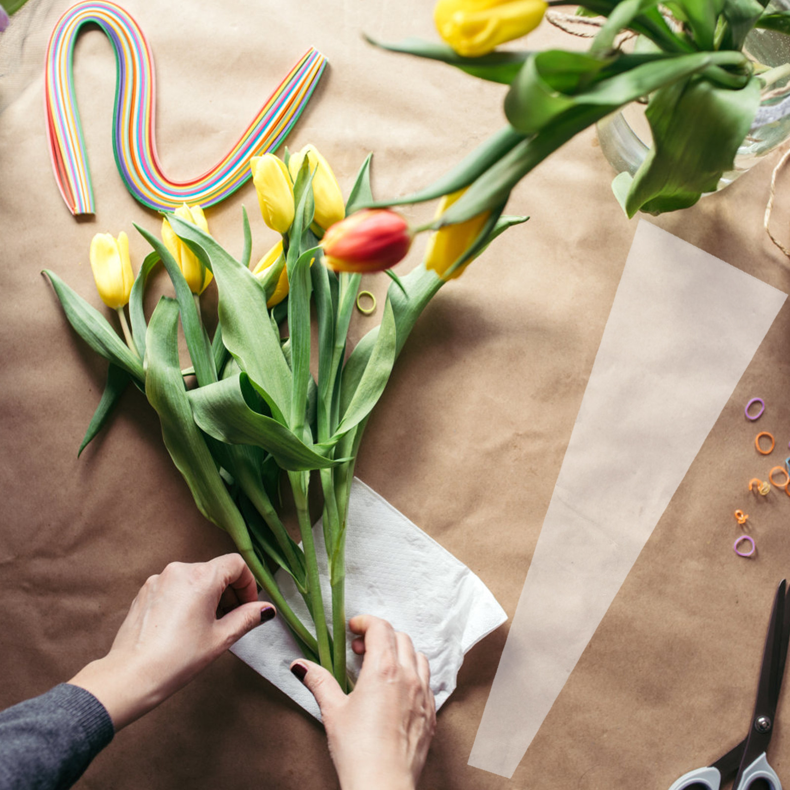 50枚入り高品質透明セロファンラップロール 花束包装 花屋用 - Quality Florist Supply のレビューと価格