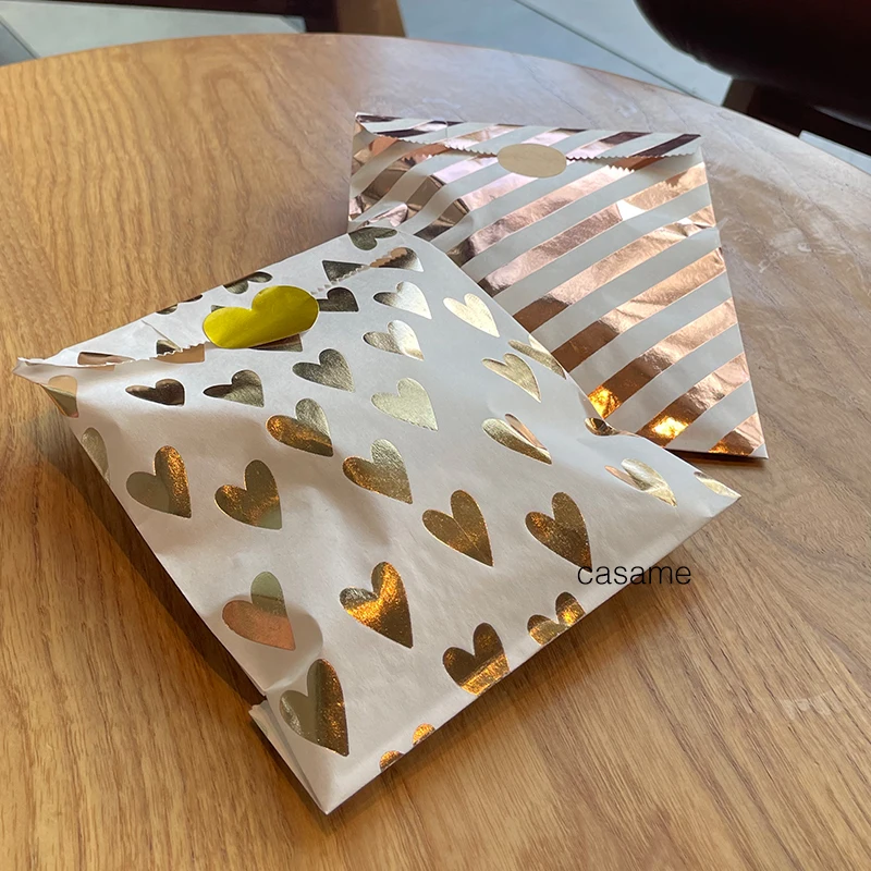 25 個クラフト紙袋キャンディービスケットポップコーン包装ポ - Flower Wrap Kraft のレビューと価格