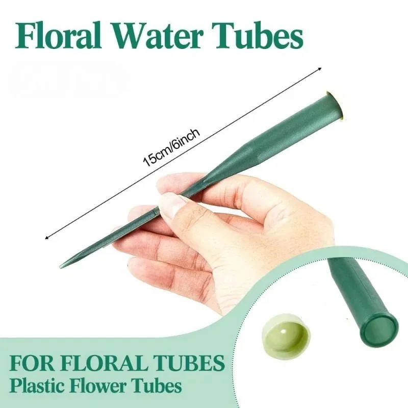 高品質60本入り花用ウォーターチューブ、ゴムキャップ付き、生 - Quality Florist Supply のレビューと価格