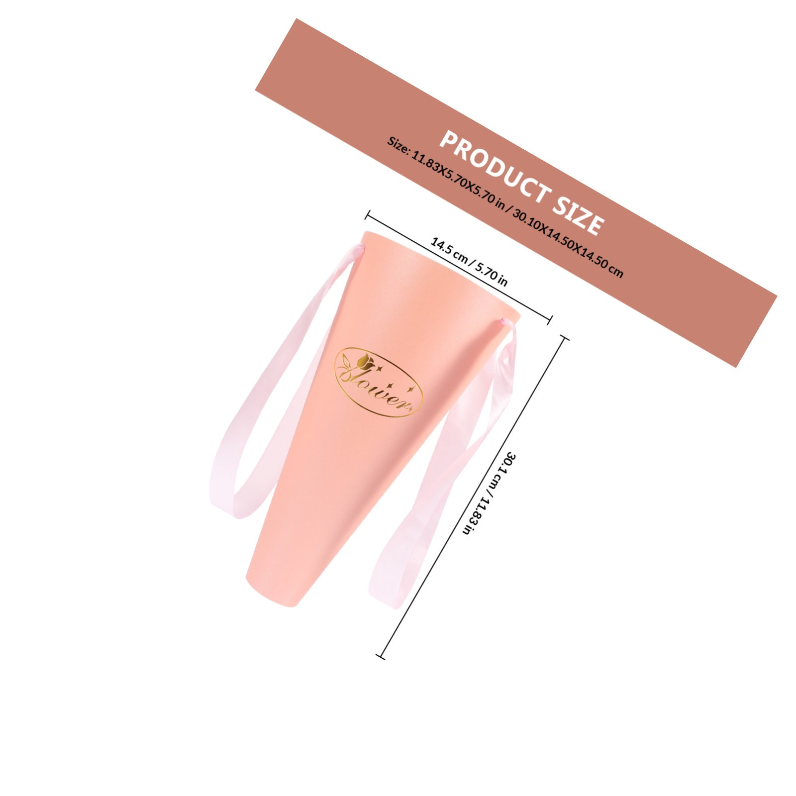 6 個の花束バッグシックなポータブル紙バケツフラワーアレンジ - The Florist Supply Shop のレビューと価格