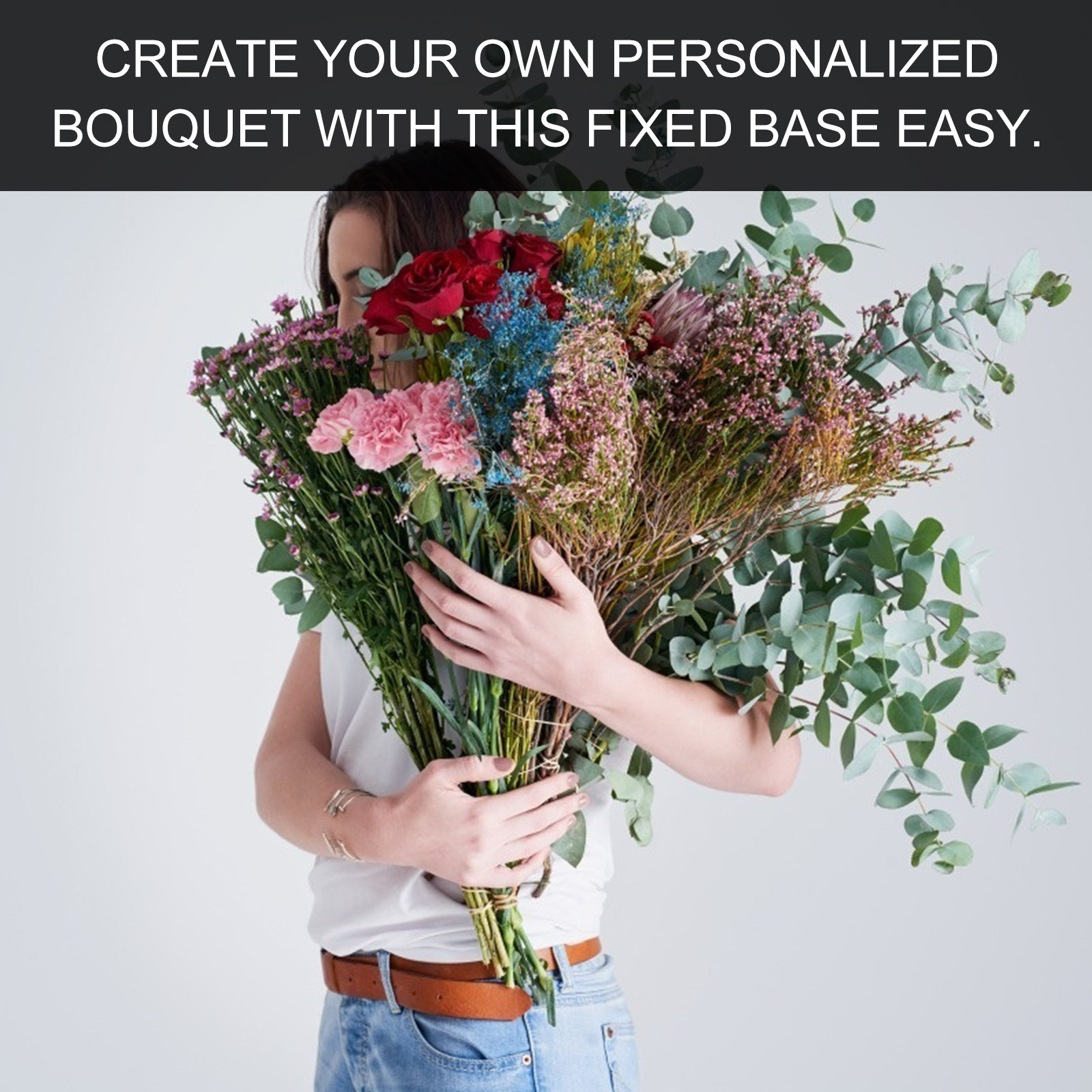 10 個のプラスチック花束ベース DIY フラワーアレンジメ - The Florist Supply Shop のレビューと価格