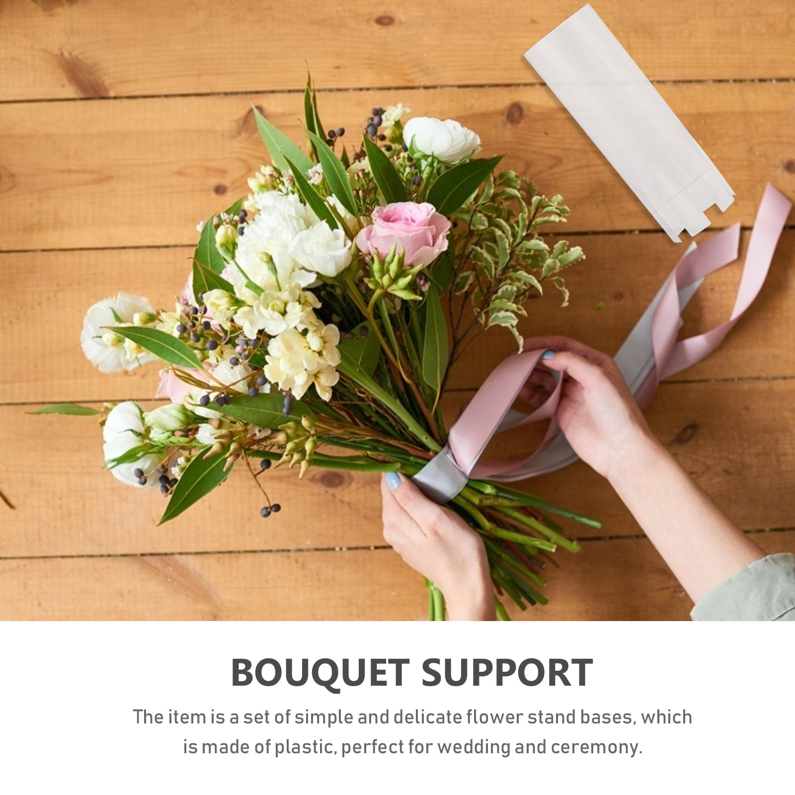 10 個のプラスチック花束ベース DIY フラワーアレンジメ - The Florist Supply Shop のレビューと価格